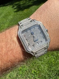 Real Mens 16ct MOISSANITE Watch Iced Automatic Movement Hip Hop Arabic Bust Down 19 Real Mens 16ct MOISSANITE Watch Iced Automatic Movement Hip Hop Arabic Bust Down -Harlem Bling Shop hip hop real mens 16ct moissanite watch iced automatic movement hip hop arabic bust down 82986.1664302655