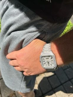 Real Mens 16ct VVS MOISSANITE Watch Iced Automatic Movement Hip Hop Bust Down 22 Real Mens 16ct VVS MOISSANITE Watch Iced Automatic Movement Hip Hop Bust Down -Harlem Bling Shop hip hop real mens 16ct vvs moissanite watch iced automatic movement hip hop bust down 09775.1664301416