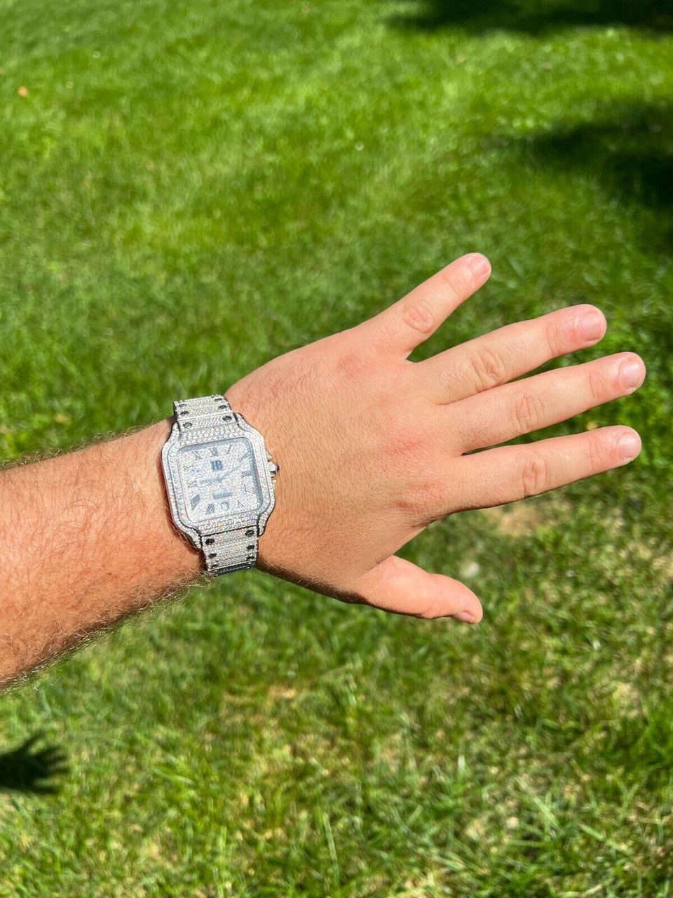 Real Mens 16ct VVS MOISSANITE Watch Iced Automatic Movement Hip Hop Bust Down 13 Real Mens 16ct VVS MOISSANITE Watch Iced Automatic Movement Hip Hop Bust Down - Image 11