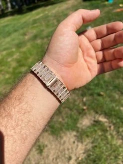 Real Mens 16ct VVS MOISSANITE Watch Iced Automatic Movement Hip Hop Rose Gold -Harlem Bling Shop hip hop real mens 16ct vvs moissanite watch iced automatic movement hip hop rose gold 54634.1664301203