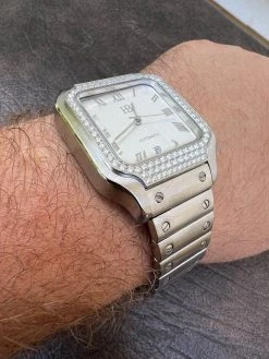 Real Mens 2.5ct MOISSANITE Watch Hip Hop Iced Automatic Sweeping Hand Pearl Face 17 Real Mens 2.5ct MOISSANITE Watch Hip Hop Iced Automatic Sweeping Hand Pearl Face -Harlem Bling Shop hip hop real mens 2.5ct moissanite watch hip hop iced automatic sweeping hand pearl face 71786.1664299784