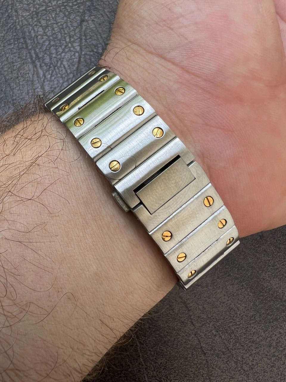 Real Mens 2.5ct MOISSANITE Watch Two Tone Gold Iced Automatic Movement Blue Face 9 Real Mens 2.5ct MOISSANITE Watch Two Tone Gold Iced Automatic Movement Blue Face - Image 7