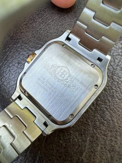 Real Mens 2.5ct MOISSANITE Watch Two Tone Gold Iced Automatic Movement Blue Face 18 Real Mens 2.5ct MOISSANITE Watch Two Tone Gold Iced Automatic Movement Blue Face -Harlem Bling Shop hip hop real mens 2.5ct moissanite watch two tone gold iced automatic movement blue face 82030.1664300669