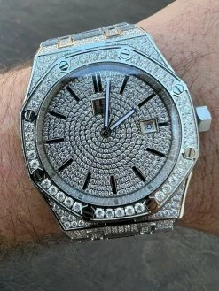 Real Mens MOISSANITE Watch Iced Automatic Skeleton 44mm HipHop Pass Diamond Test 24 Real Mens MOISSANITE Watch Iced Automatic Skeleton 44mm HipHop Pass Diamond Test -Harlem Bling Shop hip hop real mens moissanite watch iced automatic skeleton 44mm hiphop pass diamond test 00878.1664358713