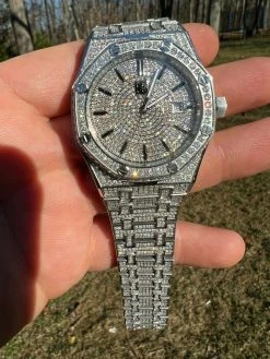 Real Mens MOISSANITE Watch Iced Automatic Skeleton 44mm HipHop Pass Diamond Test 22 Real Mens MOISSANITE Watch Iced Automatic Skeleton 44mm HipHop Pass Diamond Test -Harlem Bling Shop hip hop real mens moissanite watch iced automatic skeleton 44mm hiphop pass diamond test 17313.1664359651