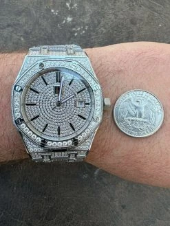 Real Mens MOISSANITE Watch Iced Automatic Skeleton 44mm HipHop Pass Diamond Test 20 Real Mens MOISSANITE Watch Iced Automatic Skeleton 44mm HipHop Pass Diamond Test -Harlem Bling Shop hip hop real mens moissanite watch iced automatic skeleton 44mm hiphop pass diamond test 39091.1664358651