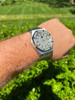 Real Mens Silver Watch Iced Automatic Skeleton Back 44mm Moissanite Hip Hop 25 Real Mens Silver Watch Iced Automatic Skeleton Back 44mm Moissanite Hip Hop -Harlem Bling Shop hip hop real mens silver watch iced automatic skeleton back 44mm moissanite hip hop 55535.1664299704