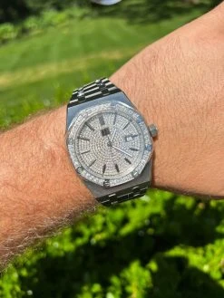 Real Mens Silver Watch Iced Automatic Skeleton Back 44mm Moissanite Hip Hop 23 Real Mens Silver Watch Iced Automatic Skeleton Back 44mm Moissanite Hip Hop -Harlem Bling Shop hip hop real mens silver watch iced automatic skeleton back 44mm moissanite hip hop 69450.1664300007