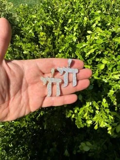 Real Moissanite Chai Hebrew Pendant Iced Jewish Necklace 925 Silver / 14k Gold 29 Real Moissanite Chai Hebrew Pendant Iced Jewish Necklace 925 Silver / 14k Gold -Harlem Bling Shop hip hop real moissanite chai hebrew pendant iced jewish necklace 925 silver 14k gold 40919.1682194994