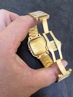 Real MOISSANITE Gold Watch Iced Automatic Arabic #s Hip Hop Pass Diamond Tester 24 Real MOISSANITE Gold Watch Iced Automatic Arabic #s Hip Hop Pass Diamond Tester -Harlem Bling Shop hip hop real moissanite gold watch iced automatic arabic s hip hop pass diamond tester 20661.1664359144