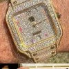 Real MOISSANITE Gold Watch Iced Automatic Arabic #s Hip Hop Pass Diamond Tester 1 Real MOISSANITE Gold Watch Iced Automatic Arabic #s Hip Hop Pass Diamond Tester -Harlem Bling Shop hip hop real moissanite gold watch iced automatic arabic s hip hop pass diamond tester 68634.1664301736