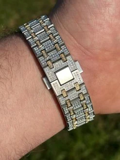 Real MOISSANITE Mens Skeleton Watch Iced Gold & Silver Hip Hop Pass Diamond Test 21 Real MOISSANITE Mens Skeleton Watch Iced Gold & Silver Hip Hop Pass Diamond Test -Harlem Bling Shop hip hop real moissanite mens skeleton watch iced gold and silver hip hop pass diamond test 22481.1664360562