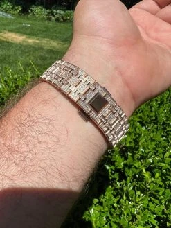 Real MOISSANITE Mens Skeleton Watch Iced Rose Gold Hip Hop Pass Diamond Test 25 Real MOISSANITE Mens Skeleton Watch Iced Rose Gold Hip Hop Pass Diamond Test -Harlem Bling Shop hip hop real moissanite mens skeleton watch iced rose gold hip hop pass diamond test 20532.1664300633