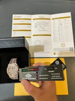 Real MOISSANITE Mens Skeleton Watch Iced Rose Gold Hip Hop Pass Diamond Test 18 Real MOISSANITE Mens Skeleton Watch Iced Rose Gold Hip Hop Pass Diamond Test -Harlem Bling Shop hip hop real moissanite mens skeleton watch iced rose gold hip hop pass diamond test 42336.1664300777