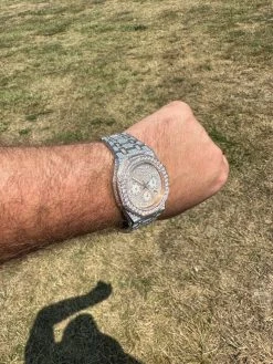 Real MOISSANITE Mens Watch 14k Rose Gold Two Tone Iced Skeleton Back Hip Hop 36 Real MOISSANITE Mens Watch 14k Rose Gold Two Tone Iced Skeleton Back Hip Hop -Harlem Bling Shop hip hop real moissanite mens watch 14k rose gold two tone iced skeleton back hip hop 14998.1689291249