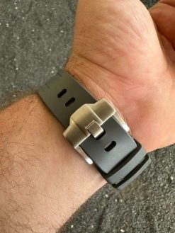 Real MOISSANITE Mens Watch Iced Skeleton Back 44mm Hip Hop - Gray Silicone Band -Harlem Bling Shop hip hop real moissanite mens watch iced skeleton back 44mm hip hop gray silicone band 39376.1689291230