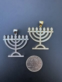 Real Moissanite Pendant Iced Jewish Menorah Hebrew Israelite Necklace 925 Silver 31 Real Moissanite Pendant Iced Jewish Menorah Hebrew Israelite Necklace 925 Silver -Harlem Bling Shop hip hop real moissanite pendant iced jewish menorah hebrew israelite necklace 925 silver 46487.1704266785