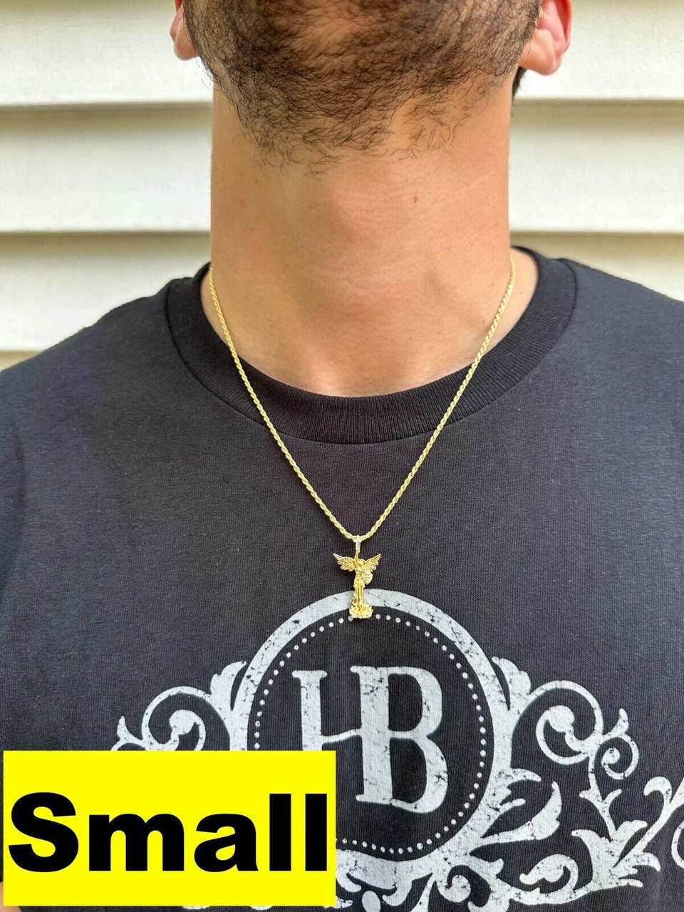 Real MOISSANITE Saint Michael Slaying Dragon Pendant 14k Gold Over 925 Silver 10 Real MOISSANITE Saint Michael Slaying Dragon Pendant 14k Gold Over 925 Silver - Image 8