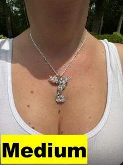 Real MOISSANITE Saint St Michael Slaying Dragon Archangel Pendant 925 Silver 32 Real MOISSANITE Saint St Michael Slaying Dragon Archangel Pendant 925 Silver -Harlem Bling Shop hip hop real moissanite saint st michael slaying dragon archangel pendant 925 silver 63336.1684357762