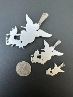 Real MOISSANITE Saint St Michael Slaying Dragon Pendant 925 Silver Necklace Iced 31 Real MOISSANITE Saint St Michael Slaying Dragon Pendant 925 Silver Necklace Iced -Harlem Bling Shop hip hop real moissanite saint st michael slaying dragon pendant 925 silver necklace iced 18992.1692492584