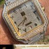 Real MOISSANITE Watch Iced Automatic Movement Gold Two Tone Hip Hop Arabic Out 2 Real MOISSANITE Watch Iced Automatic Movement Gold Two Tone Hip Hop Arabic Out -Harlem Bling Shop hip hop real moissanite watch iced automatic movement gold two tone hip hop arabic out 11378.1664299721