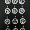 Real Solid 925 Silver Zodiac Astrology Sign Pendant Necklace Plain Medallion 1" 2 Real Solid 925 Silver Zodiac Astrology Sign Pendant Necklace Plain Medallion 1" -Harlem Bling Shop hip hop real solid 925 silver zodiac astrology sign pendant necklace plain medallion 1 03706.1664301491