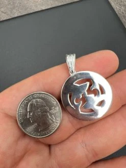 Real Solid 925 Silver Zodiac Astrology Sign Pendant Necklace Plain Medallion 1" 21 Real Solid 925 Silver Zodiac Astrology Sign Pendant Necklace Plain Medallion 1" -Harlem Bling Shop hip hop real solid 925 silver zodiac astrology sign pendant necklace plain medallion 1 33908.1664300224