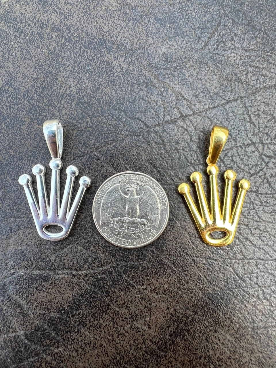 Rolex Crown Pendant - Solid 925 Silver Natural Or Gold Finish - King Crown Necklace 10 Rolex Crown Pendant - Solid 925 Silver Natural Or Gold Finish - King Crown Necklace - Image 8