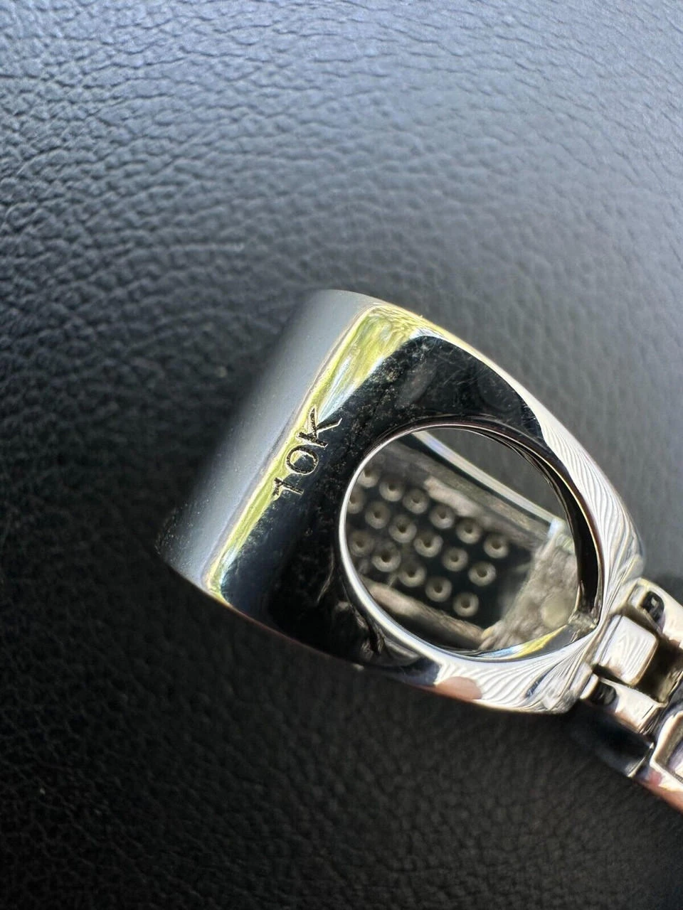 Solid 10k White Gold 3ct VVS Moissanite Cross Pendant Necklace 19g Mens Large 2" 7 Solid 10k White Gold 3ct VVS Moissanite Cross Pendant Necklace 19g Mens Large 2" - Image 5