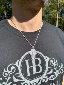 Solid 10k Yellow Or White Gold Hamsa Hand Iced 3ct Moissanite Pendant Necklace 24 Solid 10k Yellow Or White Gold Hamsa Hand Iced 3ct Moissanite Pendant Necklace -Harlem Bling Shop hip hop solid 10k yellow or white gold hamsa hand iced 3ct moissanite pendant necklace 54401.1697424176