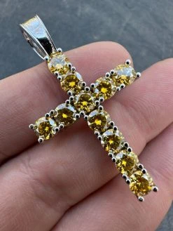 Yellow Canary MOISSANITE Real 925 Silver Cross Iced Pendant Necklace Hip Hop 27 Yellow Canary MOISSANITE Real 925 Silver Cross Iced Pendant Necklace Hip Hop -Harlem Bling Shop hip hop yellow canary moissanite real 925 silver cross iced pendant necklace hip hop 56225.1679599530