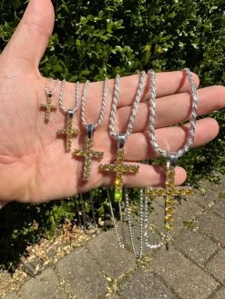 Yellow Canary MOISSANITE Real 925 Silver Cross Iced Pendant Necklace Hip Hop 39 Yellow Canary MOISSANITE Real 925 Silver Cross Iced Pendant Necklace Hip Hop -Harlem Bling Shop hip hop yellow canary moissanite real 925 silver cross iced pendant necklace hip hop 67081.1679599532