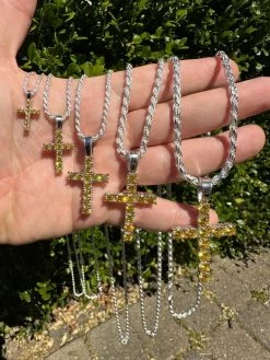 Yellow Canary MOISSANITE Real 925 Silver Cross Iced Pendant Necklace Hip Hop 38 Yellow Canary MOISSANITE Real 925 Silver Cross Iced Pendant Necklace Hip Hop -Harlem Bling Shop hip hop yellow canary moissanite real 925 silver cross iced pendant necklace hip hop 94225.1679599648