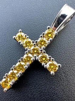 Yellow Canary MOISSANITE Real 925 Silver Cross Iced Pendant Necklace Hip Hop 34 Yellow Canary MOISSANITE Real 925 Silver Cross Iced Pendant Necklace Hip Hop -Harlem Bling Shop hip hop yellow canary moissanite real 925 silver cross iced pendant necklace hip hop 99139.1679599517