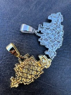 HipHop Los Angeles LA Skyline Pendant Iced Diamond Real 925 Silver Gold Necklace 20 HipHop Los Angeles LA Skyline Pendant Iced Diamond Real 925 Silver Gold Necklace -Harlem Bling Shop hiphop los angeles la skyline pendant iced diamond real 925 silver gold necklace 59074.1664357985