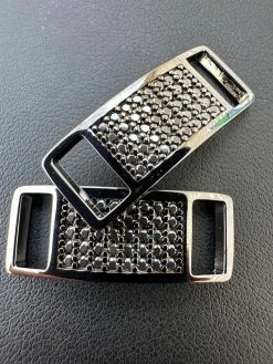 Iced 925 Sterling Silver Black Moissanite Iced Lace Locks For Sneakers AF1 Nike 27 Iced 925 Sterling Silver Black Moissanite Iced Lace Locks For Sneakers AF1 Nike -Harlem Bling Shop iced 925 sterling silver black moissanite iced lace locks for sneakers af1 nike 06351.1702269967