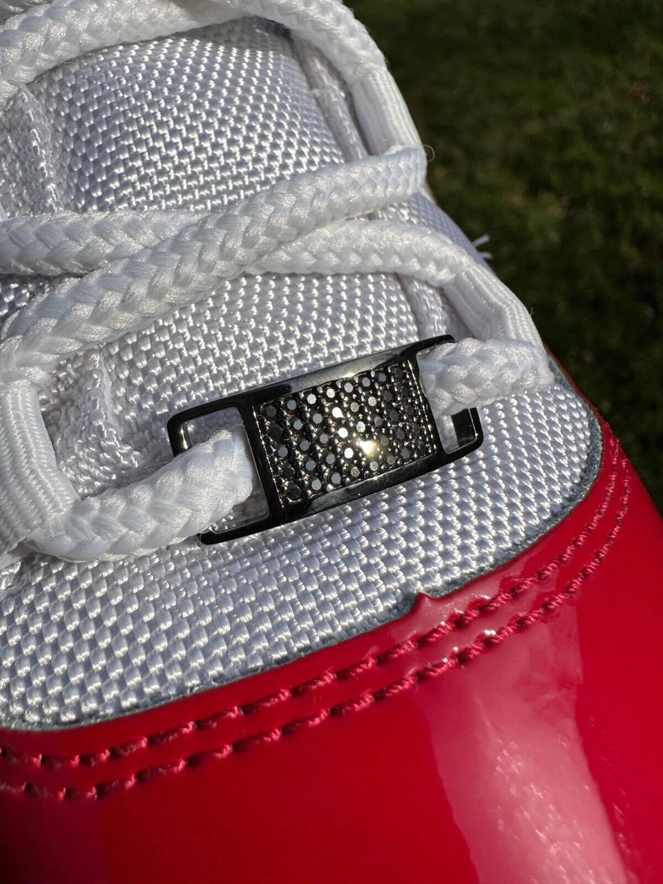 Iced 925 Sterling Silver Black Moissanite Iced Lace Locks For Sneakers AF1 Nike 21 Iced 925 Sterling Silver Black Moissanite Iced Lace Locks For Sneakers AF1 Nike - Image 19