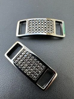 Iced 925 Sterling Silver Black Moissanite Iced Lace Locks For Sneakers AF1 Nike 33 Iced 925 Sterling Silver Black Moissanite Iced Lace Locks For Sneakers AF1 Nike -Harlem Bling Shop iced 925 sterling silver black moissanite iced lace locks for sneakers af1 nike 29622.1702269945