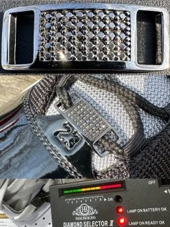 Iced 925 Sterling Silver Black Moissanite Iced Lace Locks For Sneakers AF1 Nike