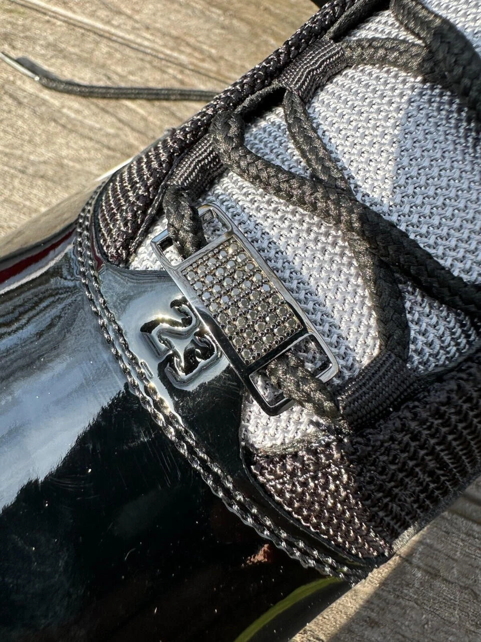 Iced 925 Sterling Silver Black Moissanite Iced Lace Locks For Sneakers AF1 Nike 16 Iced 925 Sterling Silver Black Moissanite Iced Lace Locks For Sneakers AF1 Nike - Image 14