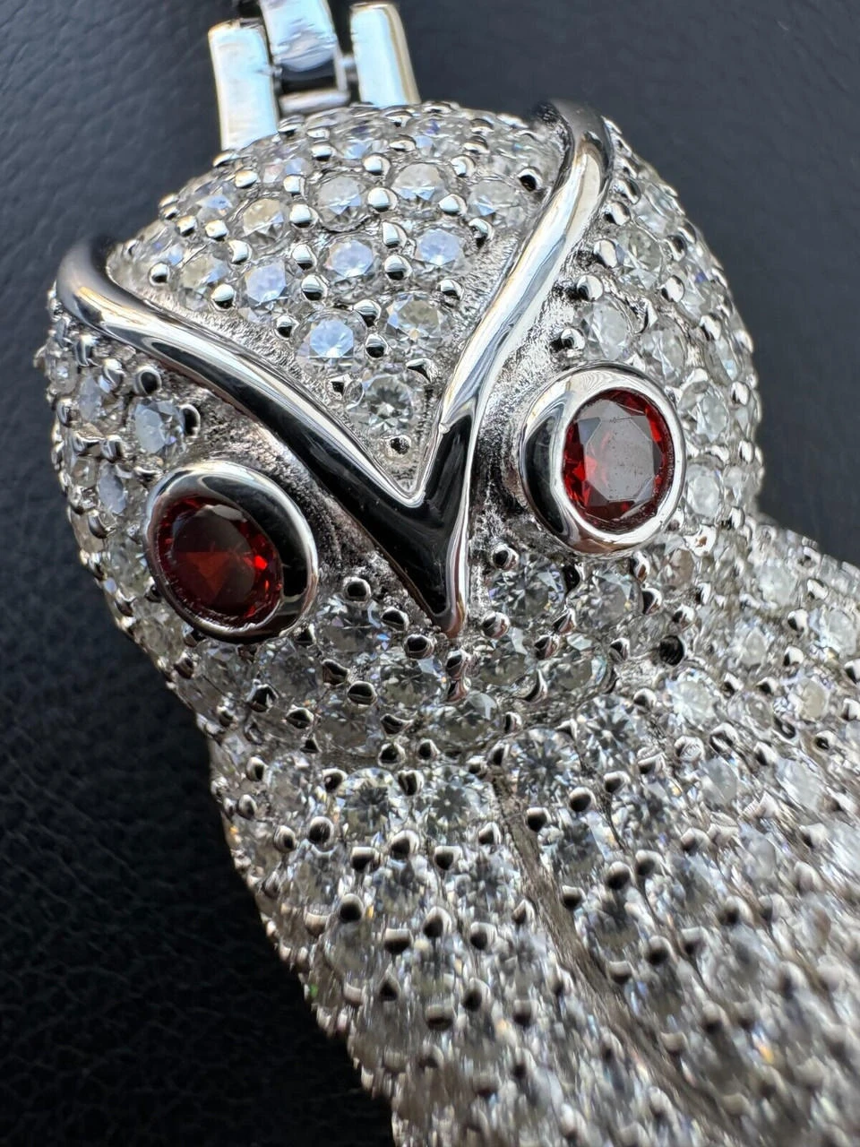 Iced MOISSANITE 925 Silver Gold Plated Hip Hop Owl Pendant Rapper OVO Necklace 13 Iced MOISSANITE 925 Silver Gold Plated Hip Hop Owl Pendant Rapper OVO Necklace - Image 11