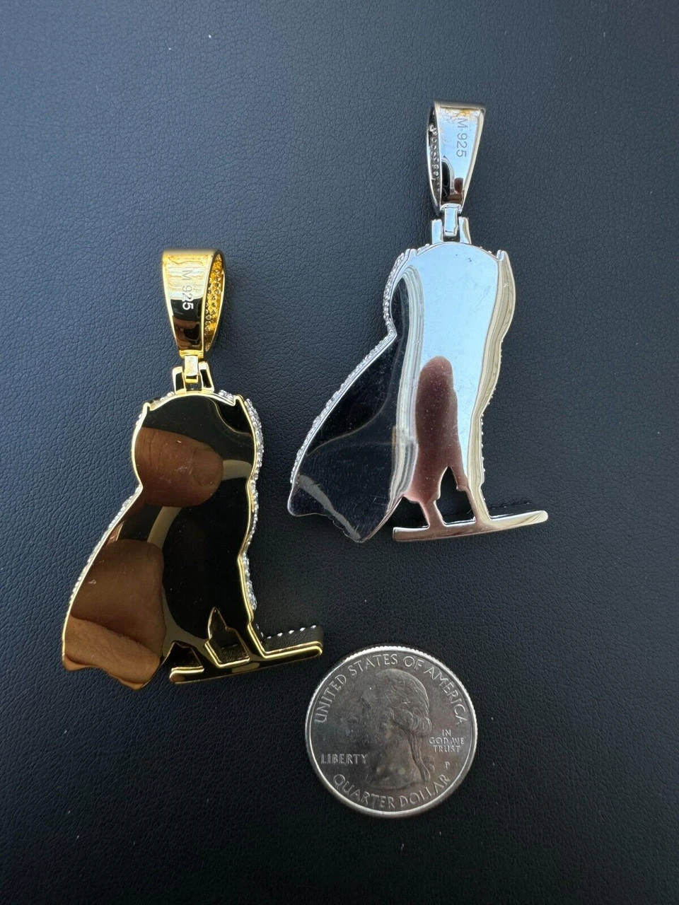 Iced MOISSANITE 925 Silver Gold Plated Hip Hop Owl Pendant Rapper OVO Necklace 10 Iced MOISSANITE 925 Silver Gold Plated Hip Hop Owl Pendant Rapper OVO Necklace - Image 8