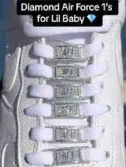 Iced Out Solid 925 Sterling Silver Moissanite Iced Lace Locks For Sneakers AF1 Etc -Harlem Bling Shop iced out solid 925 sterling silver moissanite iced lace locks for sneakers af1 etc 53458.1702183449