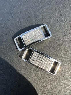 Iced Out Solid 925 Sterling Silver Moissanite Iced Lace Locks For Sneakers AF1 Etc -Harlem Bling Shop iced out solid 925 sterling silver moissanite iced lace locks for sneakers af1 etc 62301.1702183445