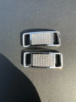 Iced Out Solid 925 Sterling Silver Moissanite Iced Lace Locks For Sneakers AF1 Etc -Harlem Bling Shop iced out solid 925 sterling silver moissanite iced lace locks for sneakers af1 etc 77587.1702183434