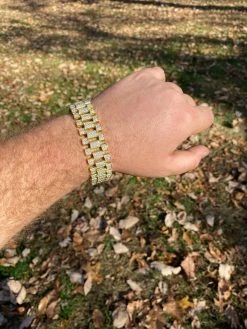 10ct MOISSANITE Big 20mm Mens Real Iced Presidential Bracelet - 14k Gold Vermeil 22 10ct MOISSANITE Big 20mm Mens Real Iced Presidential Bracelet - 14k Gold Vermeil -Harlem Bling Shop italiano silver inc 10ct moissanite big 20mm mens real iced presidential bracelet 14k gold vermeil 72812.1664396350