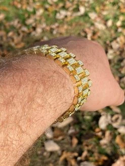 10ct MOISSANITE Big 20mm Mens Real Iced Presidential Bracelet - 14k Gold Vermeil 24 10ct MOISSANITE Big 20mm Mens Real Iced Presidential Bracelet - 14k Gold Vermeil -Harlem Bling Shop italiano silver inc 10ct moissanite big 20mm mens real iced presidential bracelet 14k gold vermeil 92680.1664377490