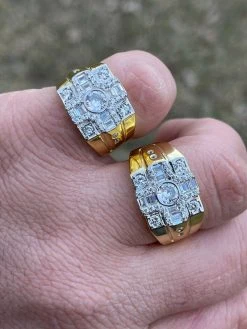 14k Gold & Real Solid 925 Silver Diamond Iced Baguette Mens Pinky Square RING 24 14k Gold & Real Solid 925 Silver Diamond Iced Baguette Mens Pinky Square RING -Harlem Bling Shop italiano silver inc 14k gold and real solid 925 silver diamond iced baguette mens pinky square ring 23026.1664380707