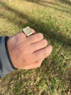 14k Gold & Solid 925 Silver Iced Flooded Out Baguette Diamond Pinky Cross Ring -Harlem Bling Shop italiano silver inc 14k gold and solid 925 silver iced flooded out baguette diamond pinky cross ring 57538.1664390683