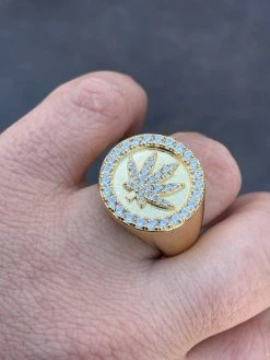 14k Gold & Solid 925 Sterling Silver Iced Weed Marijuana Leaf Ring Flooded Out 21 14k Gold & Solid 925 Sterling Silver Iced Weed Marijuana Leaf Ring Flooded Out -Harlem Bling Shop italiano silver inc 14k gold and solid 925 sterling silver iced weed marijuana leaf ring flooded out 02426.1664378985